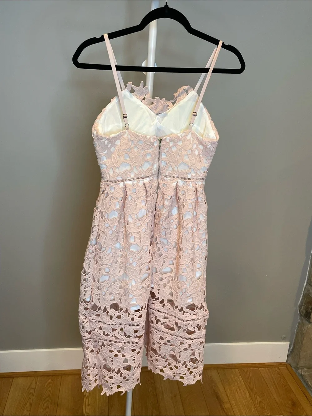 Few Moda New York Lace Midi Dress Blush Pink NWT - XS